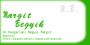 margit begyik business card